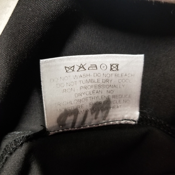 6267 Black Wool Trousers, Size 44 (US 8), New with Detached Tags  - Picture 10 of 10